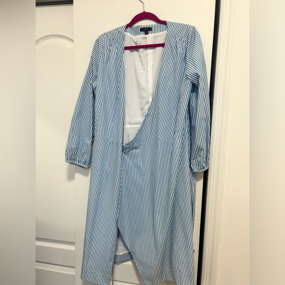 NWOT Women’s J Crew Striped Wrap Dress - Picture 4 of 4